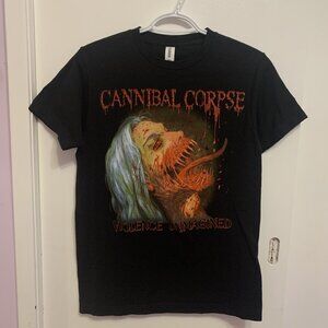 Cannibal Corpse Violence Unimagined Tultex Black Graphic Tee Small 100% Cotton